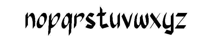 Phyfekace Font LOWERCASE