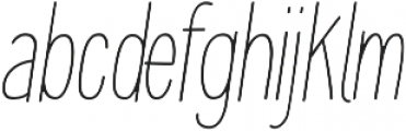 Phantme Light Cond Italic ttf (300) Font LOWERCASE
