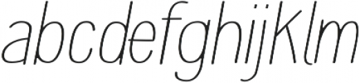Phantme Light SmExp Italic ttf (300) Font LOWERCASE