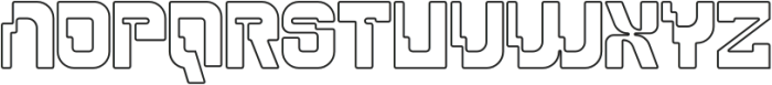 Phantom Novax Outline otf (400) Font UPPERCASE