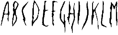 Phantom Runes Regular otf (400) Font UPPERCASE