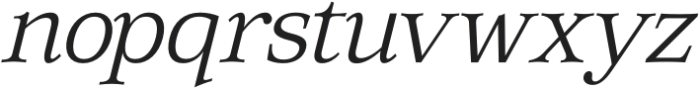 Phantoro Italic Extra Light otf (200) Font LOWERCASE