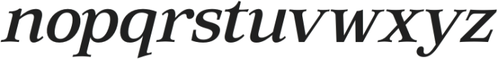 Phantoro Italic Regular otf (400) Font LOWERCASE