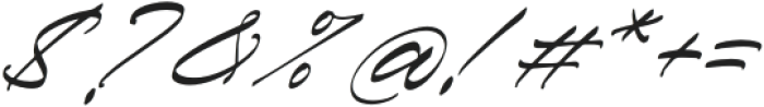 Pharellia Redusha Italic otf (400) Font OTHER CHARS