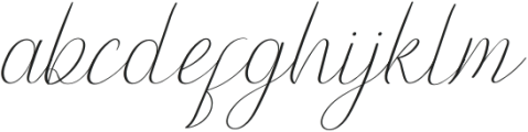 Phattel Italic otf (400) Font LOWERCASE