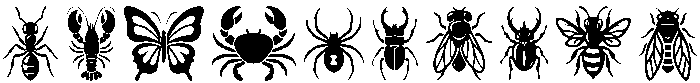 Phidias Animal Kingdom Dingbats otf (400) Font OTHER CHARS