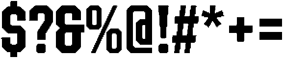 Phidias Block Bold otf (700) Font OTHER CHARS