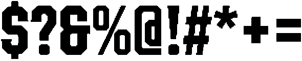 Phidias Block Extra Bold otf (700) Font OTHER CHARS