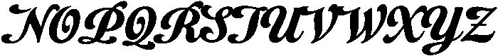Phidias Script otf (400) Font UPPERCASE