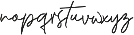 Phillips Muler Signature otf (400) Font LOWERCASE