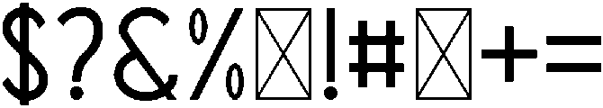 Phoenix Regular otf (400) Font OTHER CHARS