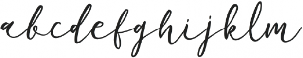 Phoony Script Regular otf (400) Font LOWERCASE