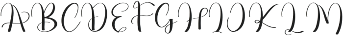 Photograph Signature Regular otf (400) Font UPPERCASE