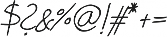 phitradesign Handwritten Italic ttf (400) Font OTHER CHARS