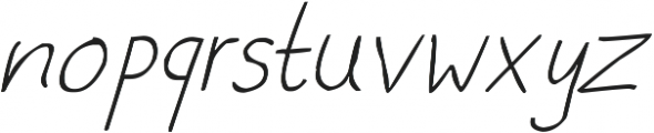 phitradesign Handwritten Thin Italic ttf (100) Font LOWERCASE
