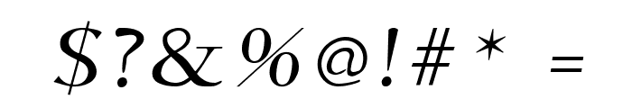Phaedrus Italic Font OTHER CHARS