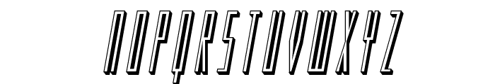 Phantacon 3D Italic Font UPPERCASE