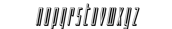 Phantacon 3D Italic Font LOWERCASE