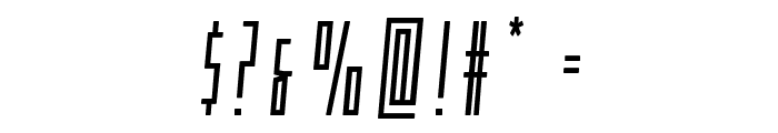 Phantacon Bold Semi-Italic Font OTHER CHARS