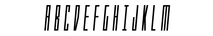 Phantacon Bold Semi-Italic Font UPPERCASE