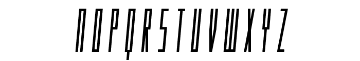 Phantacon Bold Semi-Italic Font UPPERCASE