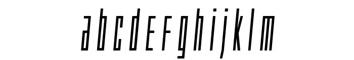 Phantacon Bold Semi-Italic Font LOWERCASE