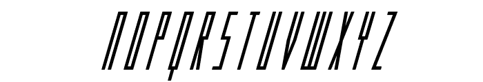 Phantacon Bold Super-Italic Font UPPERCASE