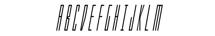Phantacon Condensed Italic Font UPPERCASE