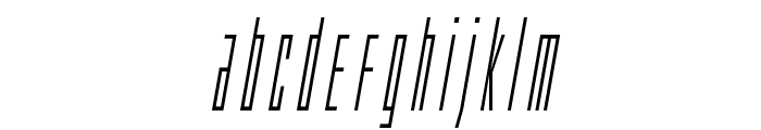 Phantacon Condensed Italic Font LOWERCASE