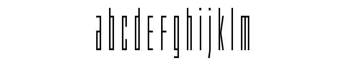 Phantacon Condensed Font LOWERCASE