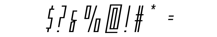Phantacon Expanded Italic Font OTHER CHARS