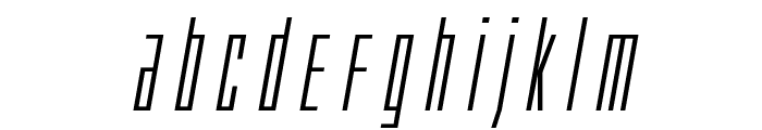 Phantacon Expanded Italic Font LOWERCASE