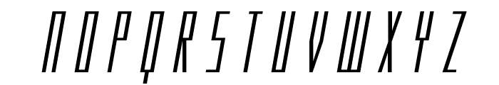 Phantacon Extra-Expanded Italic Font UPPERCASE