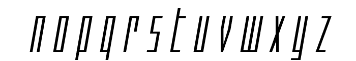 Phantacon Extra-Expanded Italic Font LOWERCASE