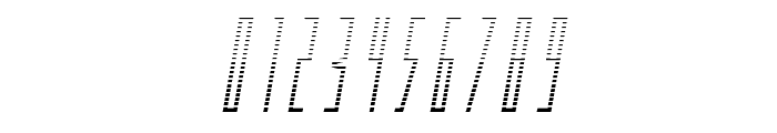 Phantacon Gradient Italic Font OTHER CHARS