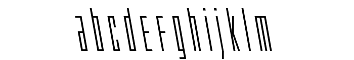 Phantacon Leftalic Font LOWERCASE