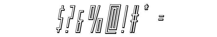 Phantacon Outline Italic Font OTHER CHARS