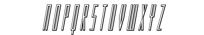 Phantacon Outline Italic Font UPPERCASE