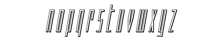 Phantacon Outline Italic Font LOWERCASE