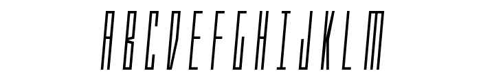 Phantacon Semi-Italic Font UPPERCASE