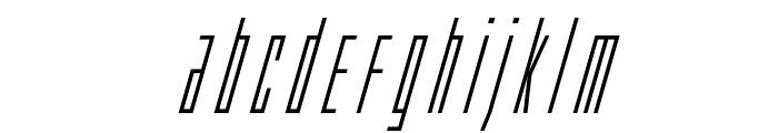 Phantacon Super-Italic Font LOWERCASE