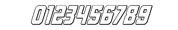 Phantom Storm 3D Italic Font OTHER CHARS