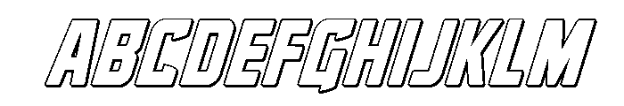 Phantom Storm 3D Italic FONT