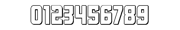 Phantom Storm 3D Font OTHER CHARS