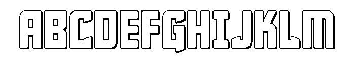 Phantom Storm 3D Font UPPERCASE