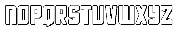 Phantom Storm 3D Font UPPERCASE