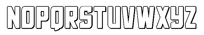 Phantom Storm 3D Font LOWERCASE