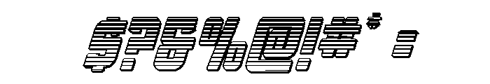 Phantom Storm Chrome Italic Font OTHER CHARS