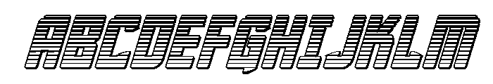 Phantom Storm Chrome Italic Font UPPERCASE