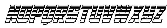 Phantom Storm Chrome Italic Font LOWERCASE